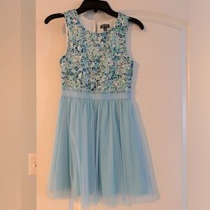 Girls blue dress size 10